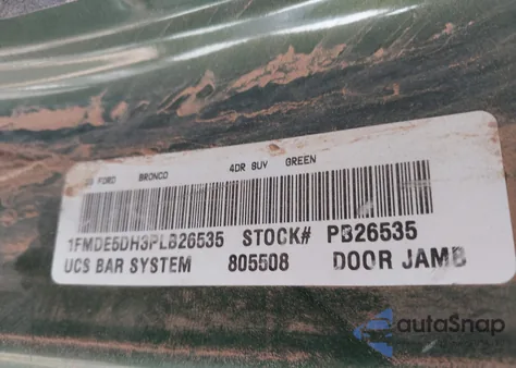 2023 Ford Bronco из США, поврежденный, VIN 1FMDE5DH3PLB26535